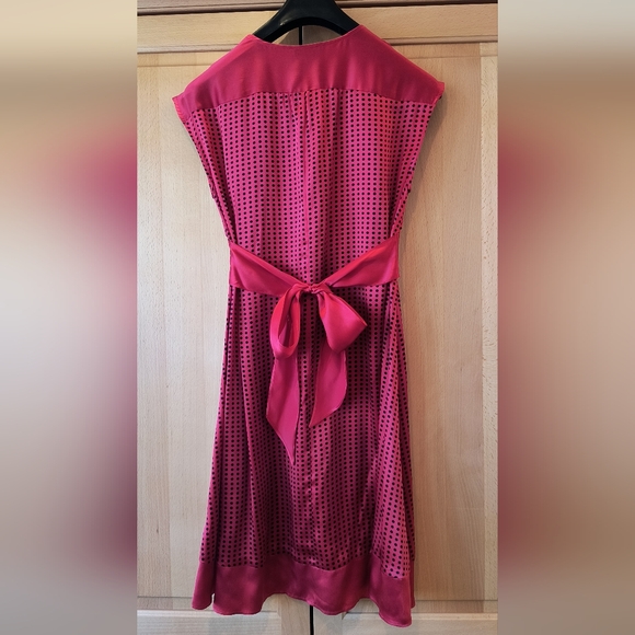 Bebe Silk Polka Dot Dress - Picture 2 of 4